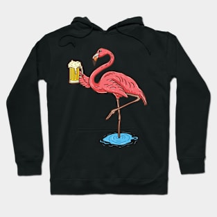 Drunk Flamingo Beer Hoodie